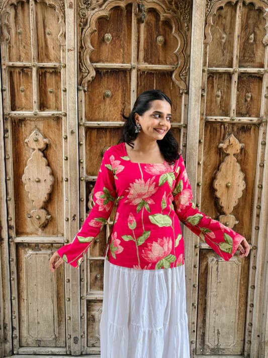 Anarkali Kurti Pashima